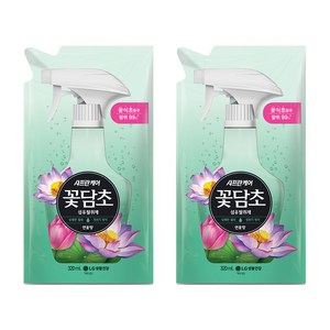샤프란꽃담초 섬유탈취제 연꽃향 리필, 320ml, 2개