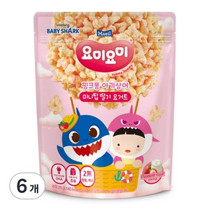 요미요미 미니팝, 25g, 6개, 딸기요거트