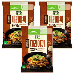 풀무원 데리야끼 볶음 우동 1인분, 193g, 3개