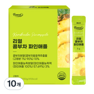 퍼니트 리얼 콤부차 파인애플맛, 5g, 30개입, 10개