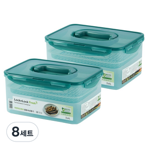 락앤락 발효 숙성 용기 + 누름판 세트, 3.6L, 8세트