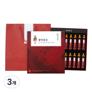 천지양 활력 홍삼 + 쇼핑백, 300ml, 3개