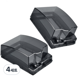 방수 안전콘센트 커버 세로형 + 양면스폰지스티커, 4세트