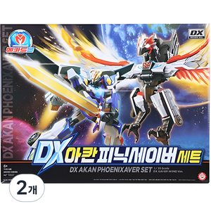 메카드볼 DX 아칸 피닉세이버 로봇장난감 세트, 혼합색상, 2개