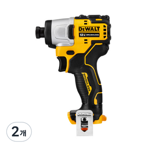 디월트 12V 맥스 2Ah 컴팩트 베어툴 임팩 드라이버 DCF801, 2개