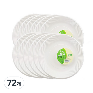 대한웰빙 종이접시 20cm, 10개입, 72개