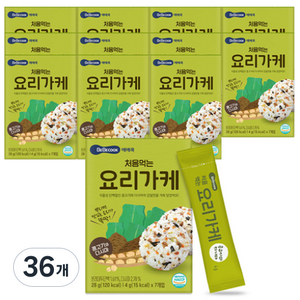 베베쿡 처음 먹는 요리가케 김자반, 28g, 36개, 콩고기 + 다시마 혼합맛