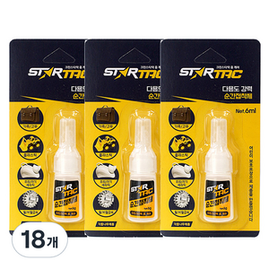 크린스타 스타택 다용도 순간접착제 6ml, 18개