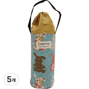 Lapezzo 물병주머니 패턴토끼 L, 블루, 5개