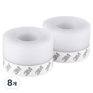 주식회사아텍스 틈새 외풍차단 실리콘 문풍지 테이프 반투명 45mm x 5m, 8개