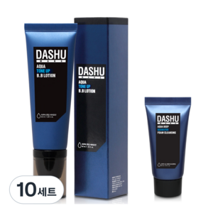 다슈 맨즈 아쿠아 톤업 비비로션 40ml + 다슈 맨즈 아쿠아 딥 씨 워터 폼클렌징 30ml, 10세트