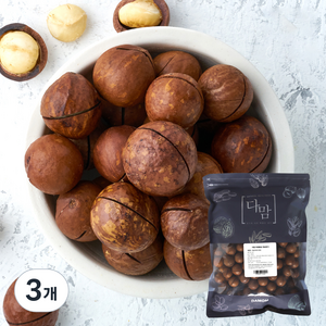 다맘 껍질 마카다미아, 3개, 1kg