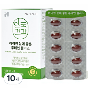 아이원 눈에 좋은 루테인 플러스, 60정, 30g, 10개