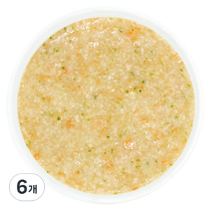 짱죽 실온 이유식 7개월부터 초기 묽은죽, 혼합맛(사과/당근), 140g, 6개