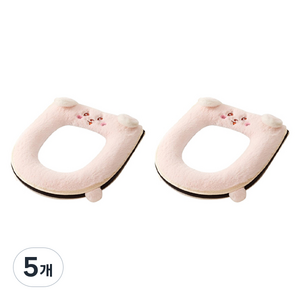 마켓피오 사계절 지퍼 변기커버 2p, 타입2, 5개