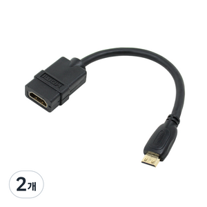 넥시 HDMI TO MINI HDMI 젠더 15cm, NX264, 2개