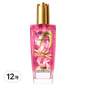 로레알파리 엑스트라오디네리 헤어오일 에끌라 로즈, 100ml, 12개