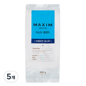 동서 원두커피 아메리칸 로스트, 홀빈(분쇄안함), 400g, 5개