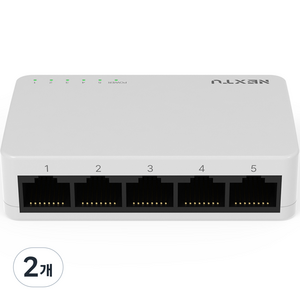 넥스트유 100Mbps 5포트 스위치 허브 MINI, NEXT-9305SH, 2개