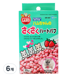 도치퀸 마루칸 하트퍼프 소동물 스낵, 6개