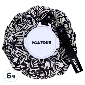 PGA투어 아이스 부스터 냉찜질 얼음주머니 블랙 22.5 x 6 cm, 6개