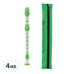 다벨 소프라노 리코더 저먼식 DSR-300G, 연녹색, 4세트