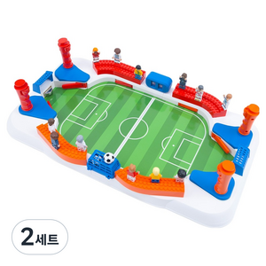 캐스비 투버튼 테이블 축구게임, 혼합색상, 2세트