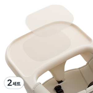 탁가온 국내 제조 흡착식판 전용 시트지 2p 세트, 투명, 2세트
