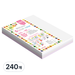 종이문화 두꺼운 혼합색지 09 SN 스타일리쉬 노멀 Purple Tone 205g, 240개
