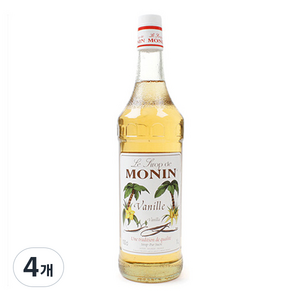 모닌 바닐라 시럽, 1L, 4개