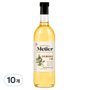 메티에 리치헤이즐넛 시럽, 10개, 750ml