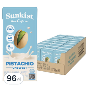 썬키스트 피스타치오 언스위트 드링크, 190ml, 96개