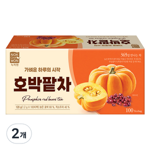 녹차원 호박팥차, 1.2g, 2개, 100개입