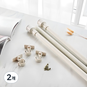 모던하우스 온 커튼봉 25mm, 아이보리, 2개