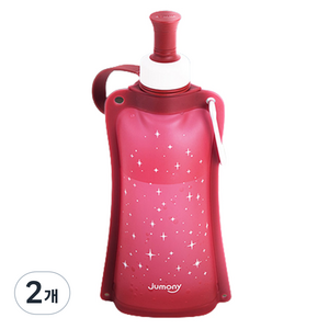 실리만 국내생산 실리콘 물 주머니 550ml 얼반레드, 2개