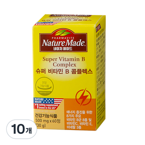 네이처메이드 슈퍼 비타민B 콤플렉스 30g, 60정, 10개
