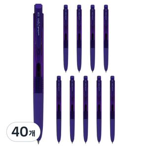 시그노 노크식 볼펜 0.38mm, 바이올렛, 40개