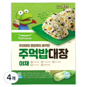 풀무원 주먹밥대장 야채, 30g, 4개