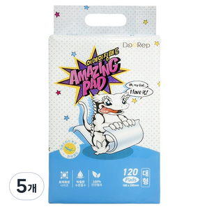 두렙 파충류 어메이징 패드 대형, 화이트, 5개