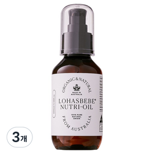 로하스베베 베이비 뉴트리 오일, 100ml, 3개