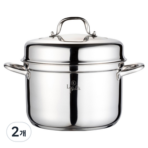 레오폴디 인덕션 디베르소 스텐 찜곰솥, 26cm, 2개