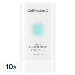 셀퓨전씨 스틱 썬스크린 100 SPF50+ PA++++, 19g, 10개