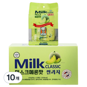 밀크클래식쌀과자 메론맛 12p, 672g, 10개