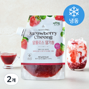 자연원 웰팜 알룰로스 딸기청 (냉동), 500g, 2개