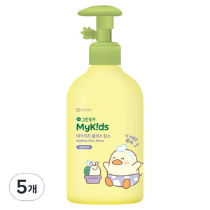 그린핑거 마이키즈 플러스 어린이 린스 푸아 에디션 복숭아향, 5개, 320ml