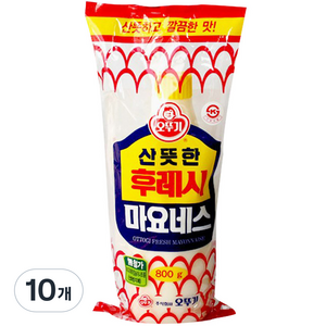 오뚜기 후레시 마요네즈, 800g, 10개