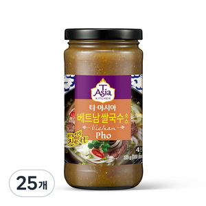 티아시아키친 베트남 쌀국수 소스, 350g, 25개