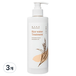 댕기머리 라이스 워터 트리트먼트, 3개, 400ml