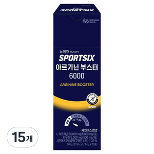 뉴케어스포식스 정품 아르기닌 부스터 6000 10p, 240g, 15개