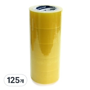 빅드림 THE 튼튼한 박스테이프 중포장용 63MIC 48mm x 40m, 투명, 125개